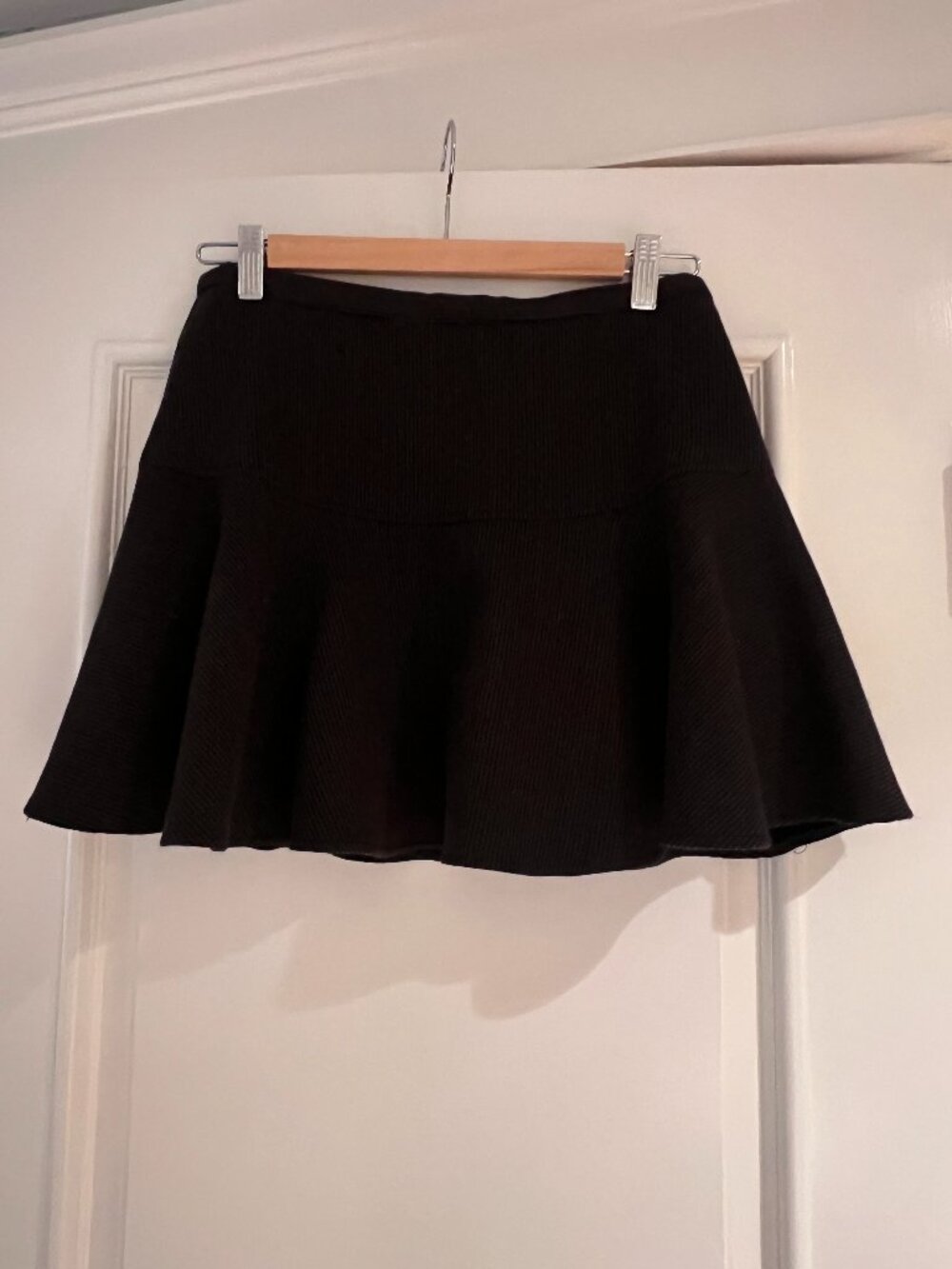 Otte New York knit flare mini skirt